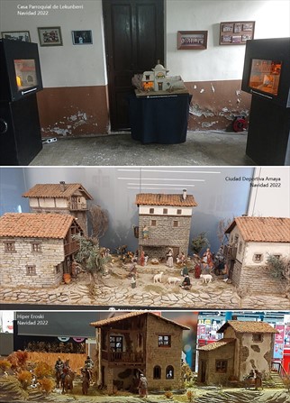 Algunos de los belenes instalados
